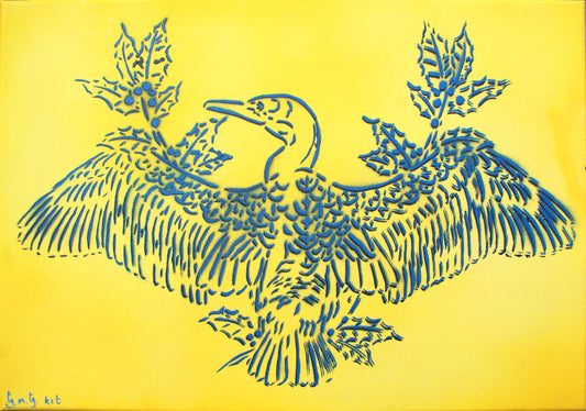 Painting: Great Cormorant (Aalscholver) 1