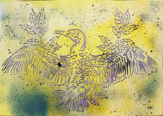 Painting: Great Cormorant (Aalscholver) 3